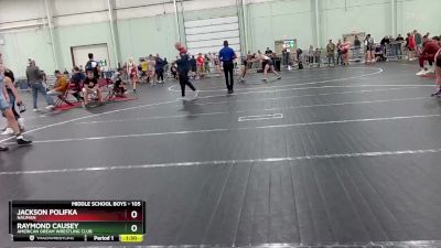 105 lbs Cons. Semi - Raymond Causey, American Dream Wrestling Club vs Jackson Polifka, Nauman