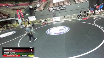 92 lbs Cons. Round 4 - James Hin, Red Wave Wrestling vs Jacob Silvas, Granite Wrestling Club