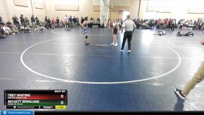 85 lbs Champ. Round 2 - Trey Whiting, Uintah Wrestling vs Beckett Berglund, Sons Of Atlas