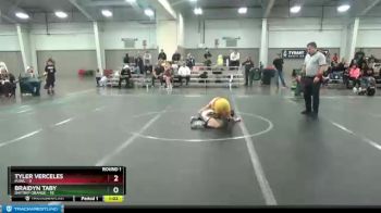 68 lbs Round 1 (4 Team) - Tyler Verceles, MJWL vs Braidyn Taby, Daytrip Orange
