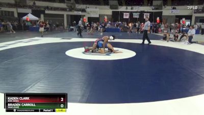 120 Elite Varsity Quarterfinal - Kaden Clark, Bob Jones vs Braden Carroll, Vancleave