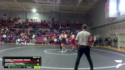 285 lbs 3rd Place Match - Taniela Feliciano-Takafua, Simon Fraser vs Anthony Caldwell, Fort Hays State