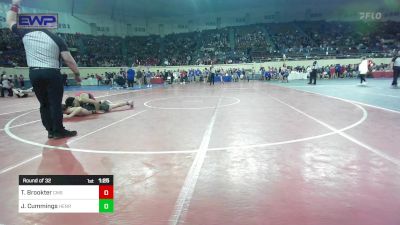 160 lbs Round Of 32 - Tyson Brookter, Clinton, Ok vs Joseph Cummings, Henryetta JH