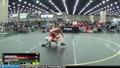 155 lbs Quarters & 1st Wb (16 Team) - Randie Scoon, Ottawa vs Leah Brown, University Of The Cumberlands