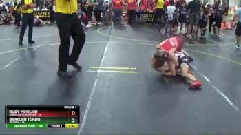 82 lbs Round 4 (6 Team) - Rudy Mihelich, American Gladiators vs Brayden Turdo, Olympia
