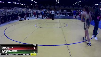 100 lbs Cons. Round 3 - Toni Silcox, Middleburg vs Sayuri Caceres, Lincoln