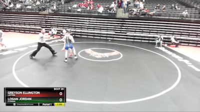 116 lbs Champ. Round 1 - Greyson Ellington, Layton vs Logan Jordan, Cyprus