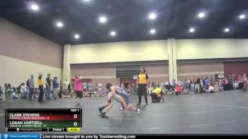 101 lbs Round 1 (6 Team) - Logan Hartzell, Carolina Hammer Squad vs Clark Stevens, Midwest Xtreme Wrestling