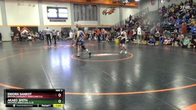 90 lbs Cons. Round 3 - Akaeo Smith, Anamosa Wrestling Club vs Sworn Sankot, Benton Community Wrestling Clu