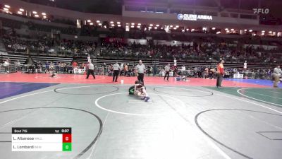 65 lbs Round Of 32 - Luca Albanese, Wall Knights vs Lucas Lombardi, New Milford