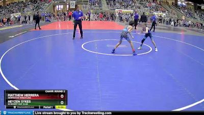 67 lbs Champ. Round 2 - Heyzen Sykes, Hi Desert Mat Club vs Matthew Herrera, Hermiston Wrestling