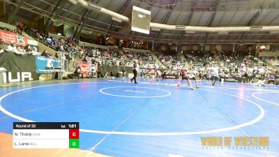 80 lbs Round Of 32 - Nixen Thiele, Coachella Valley vs Liam Lane, Bulls Wrestling