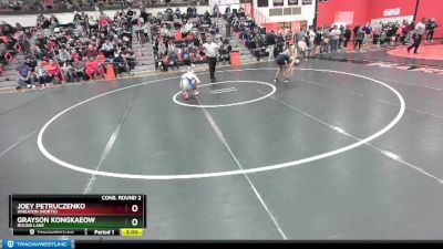 126 lbs Cons. Round 2 - Joey Petruczenko, Wheaton (NORTH) vs Grayson Kongkaeow, ROUND LAKE