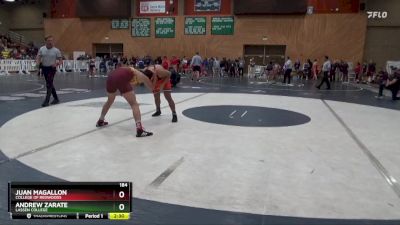 184 lbs Cons. Round 1 - Andrew Zarate, Lassen College vs Juan Magallon, College Of Redwoods