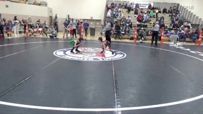 55 lbs Cons. Round 2 - Braden Binsfeld, Paynesville vs Weston Koch, Monticello Warriors