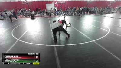 132 lbs Cons. Round 2 - Logan Steffen, RT Elite Wrestling vs Caleb Krause, Princeton Wrestling Club