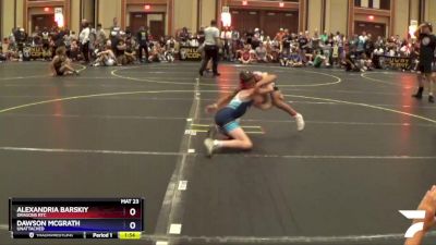 78 lbs Quarterfinal - Alexandria Barskiy, Dragons RTC vs Dawson Mcgrath, Unattached