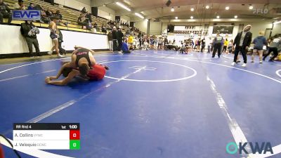 126 lbs Rr Rnd 4 - Ayden Collins, Verdigris Youth Wrestling vs Joseph Veloquio, Dark Cloud Wrestling Club