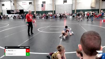 52 lbs Quarterfinal - Carter Brown, Unattached vs Karsen Merritt, Wray Wrestling Club