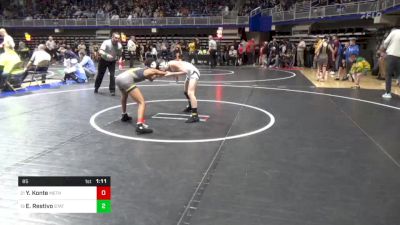 85 lbs Quarterfinal - Yusuf Konte, Methacton vs Evan Restivo, State College