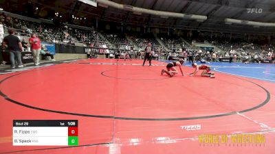 95 lbs Round Of 16 - Revin Fipps, Cowboy Wrestling Club vs Barret Speck, King Select