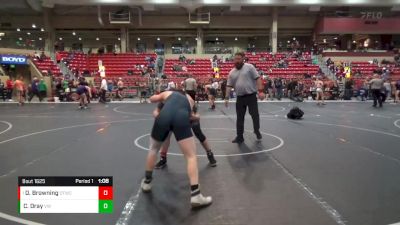 150 lbs 1st Place Match - Dodge Browning, Oz Trojan Wrestling Club vs Cohen Dray, Victory Wrestling