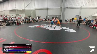 126 lbs Round 3 (8 Team) - Joshua Vazquez, Illinois vs Ryker Graff, Iowa