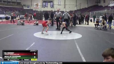 75 lbs Round 3 - Eli Keeney, Waverly Wrestling Club vs Nicklas Goodwin, Black Belt Wrestling