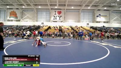 120 lbs Champ. Round 1 - Carter Nesbit, Franklinville Wrestling Club vs Ean Collins, Fairport Jr. Red Raiders Wrestling