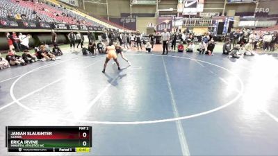 112 lbs 3rd Place Match - Janiah Slaughter, Illinois vs Erica Irvine, Immortal Athletics WC