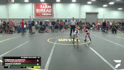 45 lbs 5th Place Match - Thomas Durant, Nova WC vs Christian Slokovitz, Williamsburg Wrestling Club