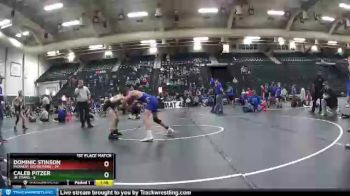 110 lbs Finals (2 Team) - Dominic Stinson, Midwest Destroyers vs Caleb Pitzer, Jr Titans