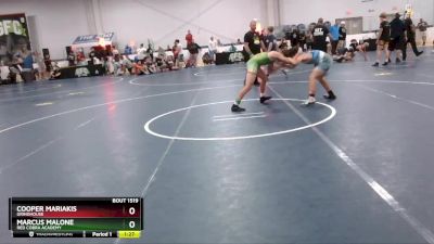 110 lbs Quarterfinal - Marcus Malone, Red Cobra Academy vs Cooper Mariakis, Grindhouse