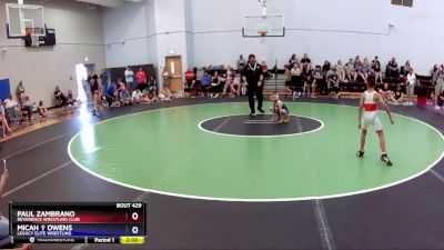 59-63 lbs Round 2 - Paul Zambrano, Reverence Wrestling Club vs Micah &#10014; Owens, Legacy Elite Wrestling