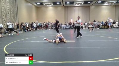 77 lbs Consi Of 8 #2 - Adam Galicia, Wolfpack WC vs Weston Shamhart, Klamath Basin Warriors