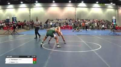 141 lbs Consi of 32 #2 - Jake Thompson, Western Wyoming vs Javier Gasca, Michigan State