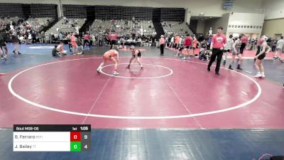 85 lbs Rr Rnd 8 - Bennett Ferraro, Refinery Wrestling Youth vs Jaxsen Boca Bailey, TNT Tugman