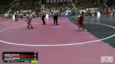 106 lbs Semifinal - Joseph Marcum, Homewood Hs vs Colton Morgan, Benjamin Russell