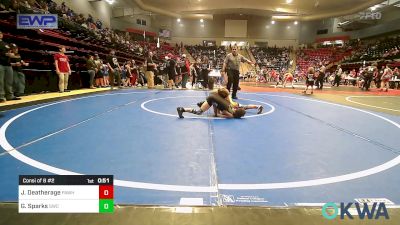 61 lbs Consi Of 8 #2 - Jackson Deatherage, Pawhuska Elks Takedown vs Gavin Sparks, Salina Wrestling Club