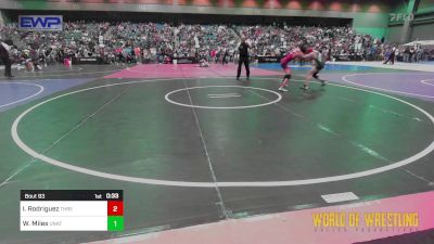 95 lbs Consi Of 16 #2 - Ian Rodriguez, THRESHOLD WRESTLING CLUB vs Weston Miles, Unattached