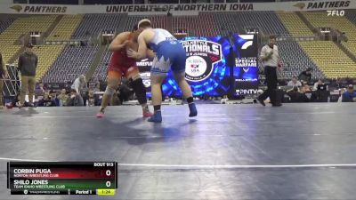 285 lbs 1st Place Match - Corbin Puga, Norton Wrestling Club vs Shilo Jones, Team Idaho Wrestling Club