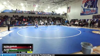 G 126 lbs 1st Place Match - Alyssa Randles, Coeur D Alene vs Alyssa Foreman, Lakeland