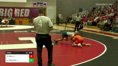 125 lbs Semifinal - Patrick Glory, Princeton vs Joe Manchio, Columbia