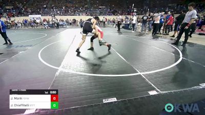 106 lbs Semifinal - Jaxon Wilson Monk, Fort Gibson Youth Wrestling vs Justin Chiaffitelli, Standfast