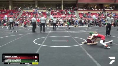 68 lbs Cons. Round 1 - Jaxton Lawrenz, Herington Wrestling Club vs Aaron James, Hugoton Wrestling Club