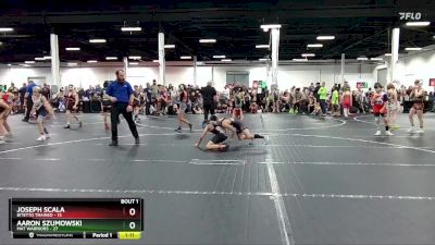 84 lbs Semis (4 Team) - Aaron Szumowski, Mat Warriors vs Joseph Scala, Bitetto Trained