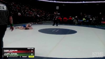 140 lbs Cons. Round 2 - Laurel Hughes, Central - Grand Junction vs Gabby Dowling, Pueblo Central