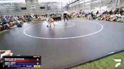 126 lbs 4th Wrestleback (16 Team) - Braylon Reynolds, Team Indiana vs Eben Abdo, Michigan Red