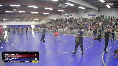 132 lbs Cons. Semi - Amir Khanjan, Peninsula Wrestling Club vs Tytus Hardee, Sweet Home