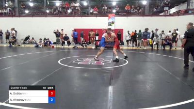 72 kg Quarterfinal - Aaron Dobbs, NMU-National Training Center vs Arvin Khosravy, California